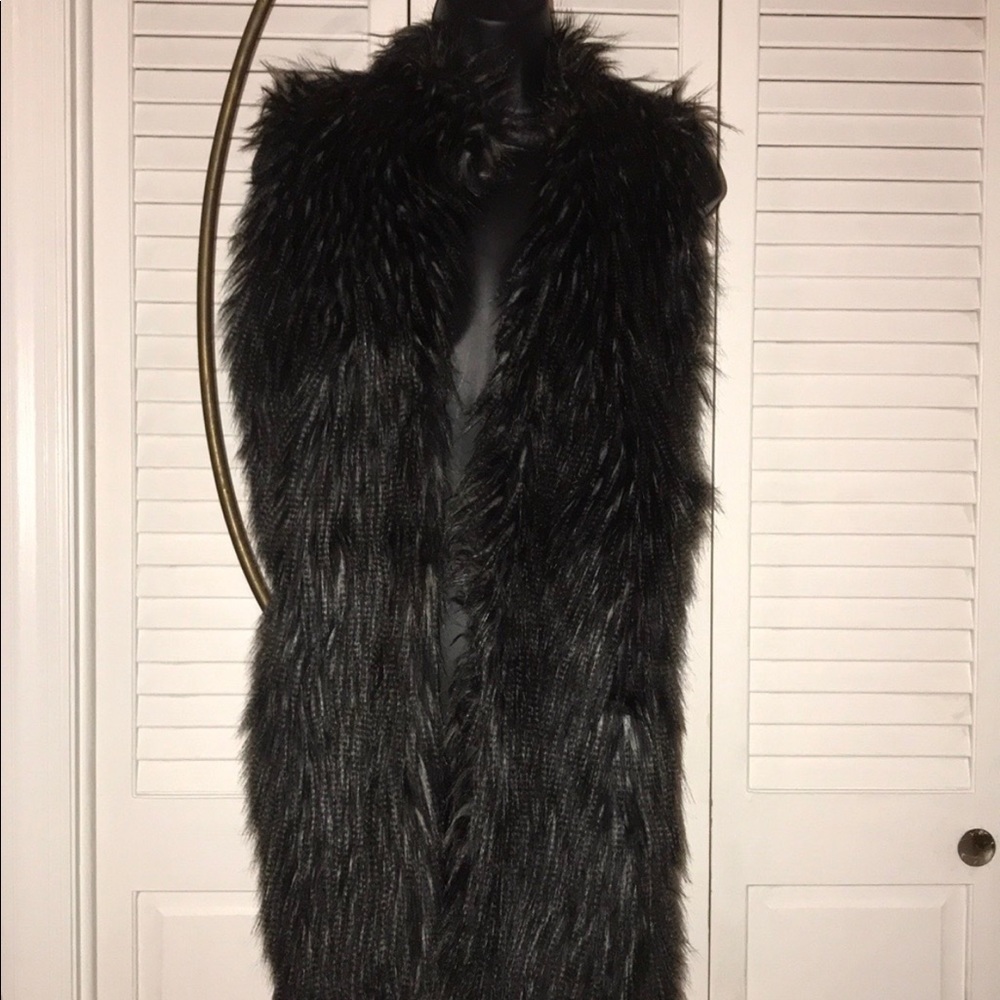 Faux Fur Sweater Vest